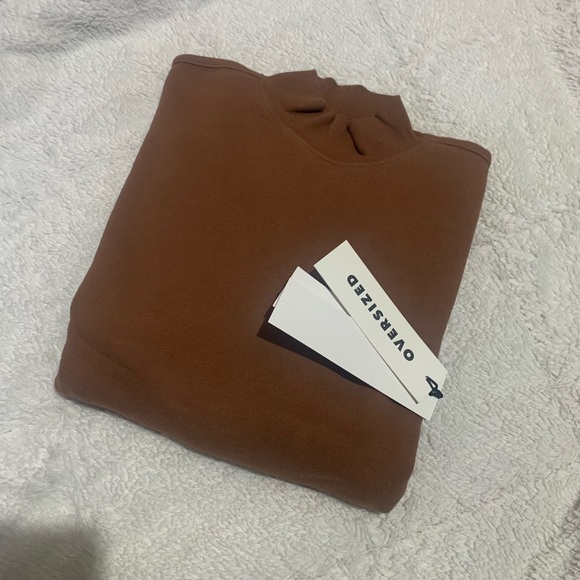 BNWT TNA Cozyfleece Mega Mockneck Sweatshirt - Picture 1 of 3